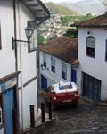 Mitzi in typical Ouro Prêto street