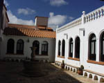 Courtyard of our inn at Potosí
