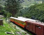 Train halt en route to Machu Picchu