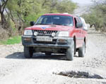 Typical hazard: hole in bridge, invisible on approach. One for the road book